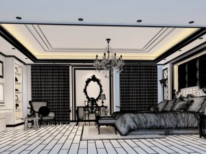 beautifully stylish and luxurious bedrooms 97 3D मॉडल