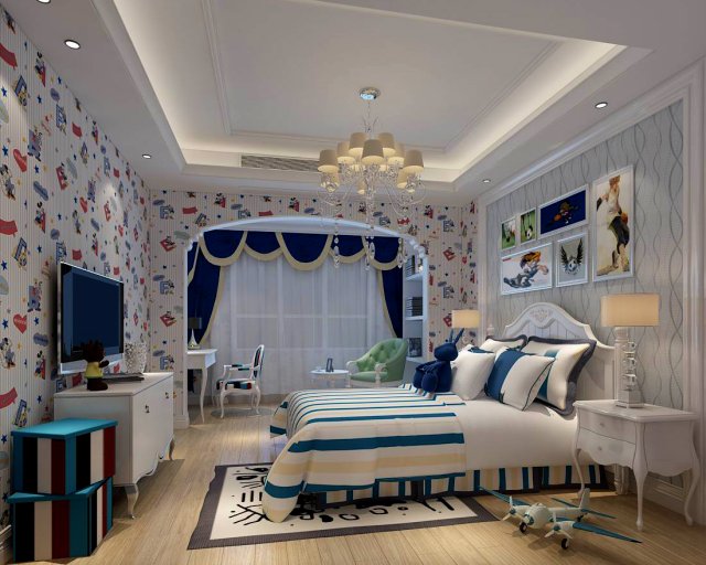 beautifully stylish and luxurious bedrooms 98 3D Model .c4d .max .obj .3ds .fbx .stl .blend 