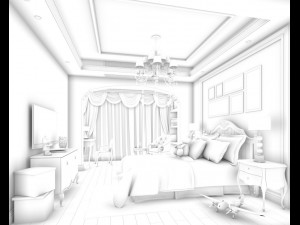 beautifully stylish and luxurious bedrooms 98 3D Model