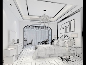 beautifully stylish and luxurious bedrooms 98 3D Model