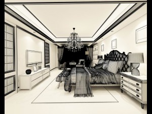 beautifully stylish and luxurious bedrooms 99 3D Model