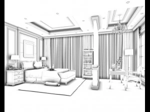 beautifully stylish and luxurious bedrooms 100 3D Model