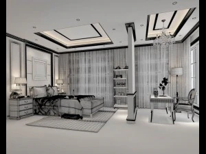 beautifully stylish and luxurious bedrooms 100 3D Model