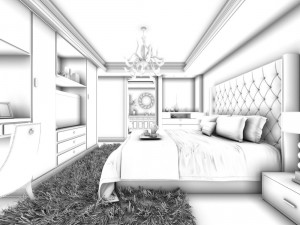 beautifully stylish and luxurious bedrooms 103 3D Model