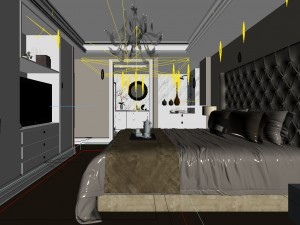 beautifully stylish and luxurious bedrooms 103 3D Model