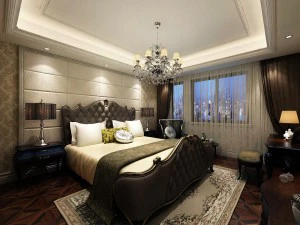 खूबसूरती से स्टाइलिश और शानदार बेडरूम 106 3D मॉडल