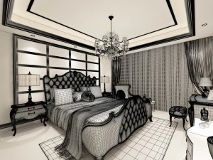 beautifully stylish and luxurious bedrooms 106 3D Model