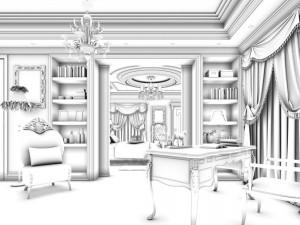 beautifully stylish and luxurious bedrooms 107 3D Model
