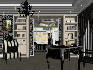 beautifully stylish and luxurious bedrooms 107 3D Model