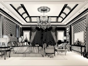 beautifully stylish and luxurious bedrooms 109 Model 3D