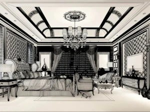 beautifully stylish and luxurious bedrooms 109 3D Model