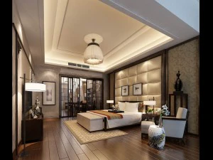 wundersch&ouml;n stilvolle und luxuri&ouml;se Schlafzimmer 110 3D Modell