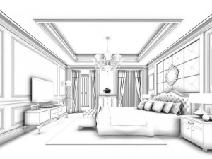 beautifully stylish and luxurious bedrooms 111 3D Model