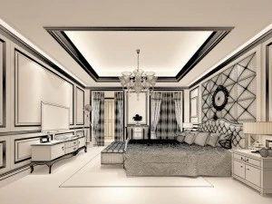 beautifully stylish and luxurious bedrooms 111 3D Model