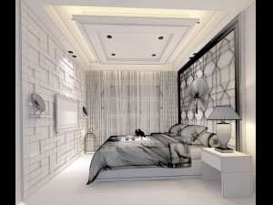 beautifully stylish and luxurious bedrooms 112 Modello 3D