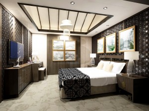 beautifully stylish and luxurious bedrooms 113 3D Model
