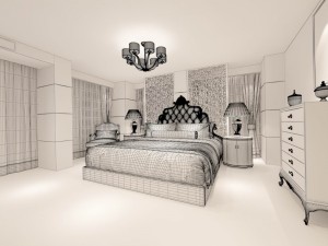 beautifully stylish and luxurious bedrooms 114 3D मॉडल