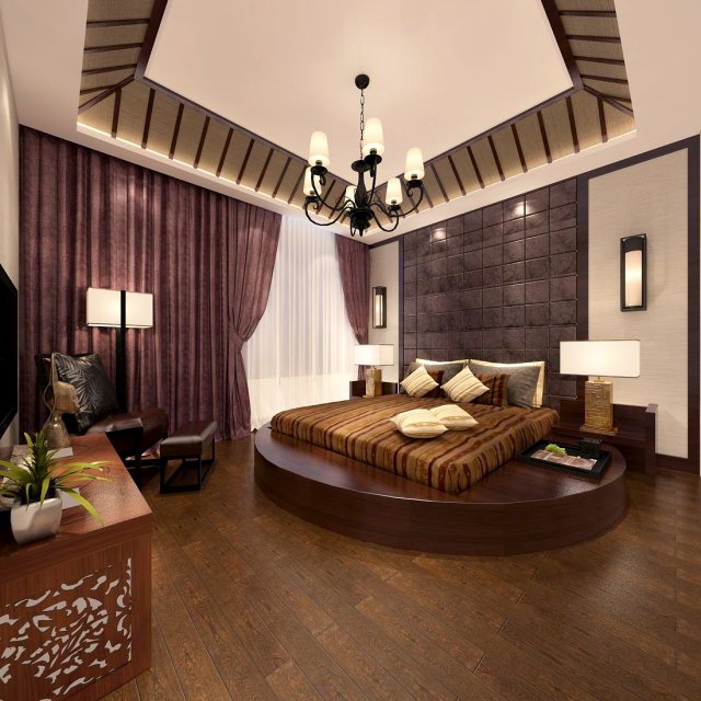 beautifully stylish and luxurious bedrooms 115 Modèle 3D .c4d .max .obj .3ds .fbx .stl .blend 