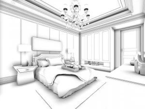 beautifully stylish and luxurious bedrooms 116 3D Model