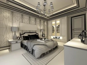 beautifully stylish and luxurious bedrooms 116 3D Model