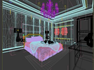 beautifully stylish and luxurious bedrooms 116 Modello 3D
