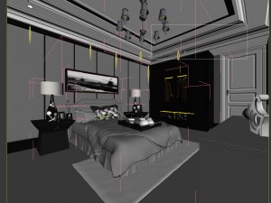 beautifully stylish and luxurious bedrooms 116 Modello 3D
