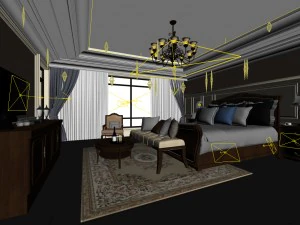 beautifully stylish and luxurious bedrooms 118 3D Model