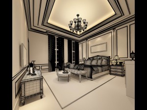 beautifully stylish and luxurious bedrooms 119 3Dモデル