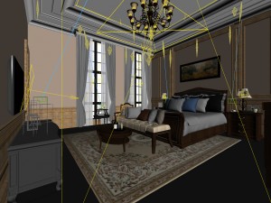 beautifully stylish and luxurious bedrooms 119 3Dモデル