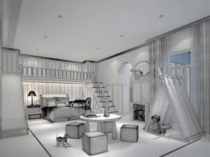 beautifully stylish and luxurious bedrooms 121 3D Model