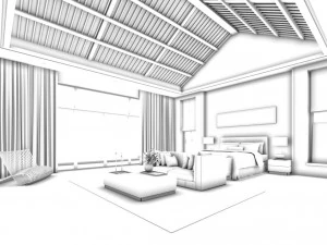 beautifully stylish and luxurious bedrooms 122 3D Model