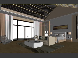 beautifully stylish and luxurious bedrooms 122 3D Model