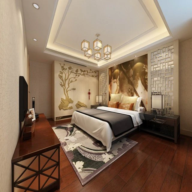 beautifully stylish and luxurious bedrooms 123 3D Model .c4d .max .obj .3ds .fbx .stl .blend