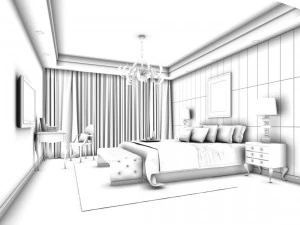 beautifully stylish and luxurious bedrooms 124 3D Model