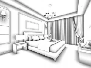 beautifully stylish and luxurious bedrooms 126 3D Model