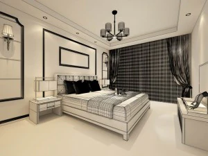 beautifully stylish and luxurious bedrooms 126 3D Model