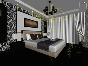 beautifully stylish and luxurious bedrooms 126 3D Model