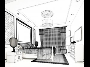 beautifully stylish and luxurious bedrooms 128 3Dモデル