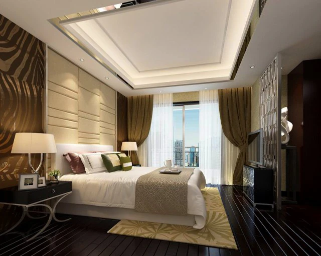 beautifully stylish and luxurious bedrooms 130 3D Model .c4d .max .obj .3ds .fbx .stl .blend