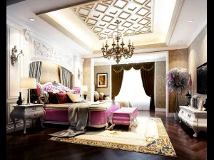 prachtig stijlvolle en luxe slaapkamers 131 3D Model