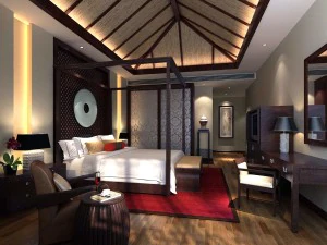 美しくスタイリッシュで豪華なベッドルーム 133 3Dモデル