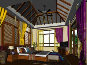 beautifully stylish and luxurious bedrooms 134 Model 3D