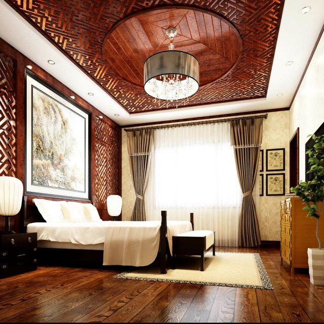 beautifully stylish and luxurious bedrooms 135 Modelo 3D .c4d .max .obj .3ds .fbx .stl .blend 