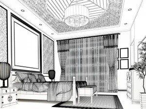 beautifully stylish and luxurious bedrooms 135 3D Model