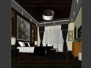 beautifully stylish and luxurious bedrooms 135 3D Model