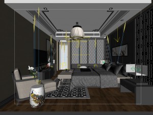 beautifully stylish and luxurious bedrooms 136 Modelo 3D