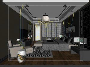 beautifully stylish and luxurious bedrooms 136 3D Model
