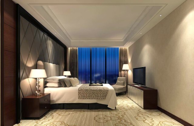beautifully stylish and luxurious bedrooms 137 3D Model .c4d .max .obj .3ds .fbx .stl .blend 