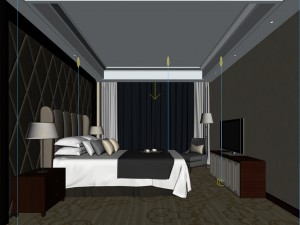 beautifully stylish and luxurious bedrooms 137 3D Model