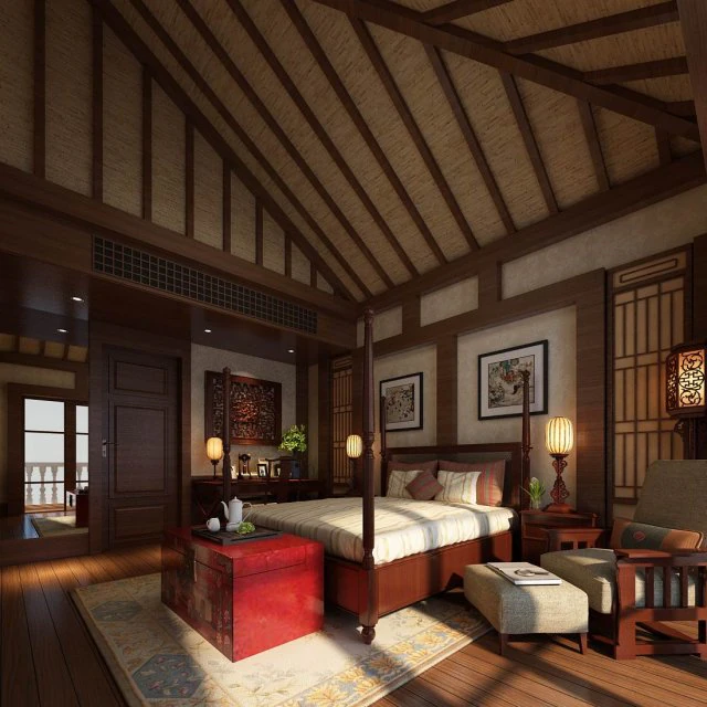 beautifully stylish and luxurious bedrooms 139 3D Model .c4d .max .obj .3ds .fbx .stl .blend 